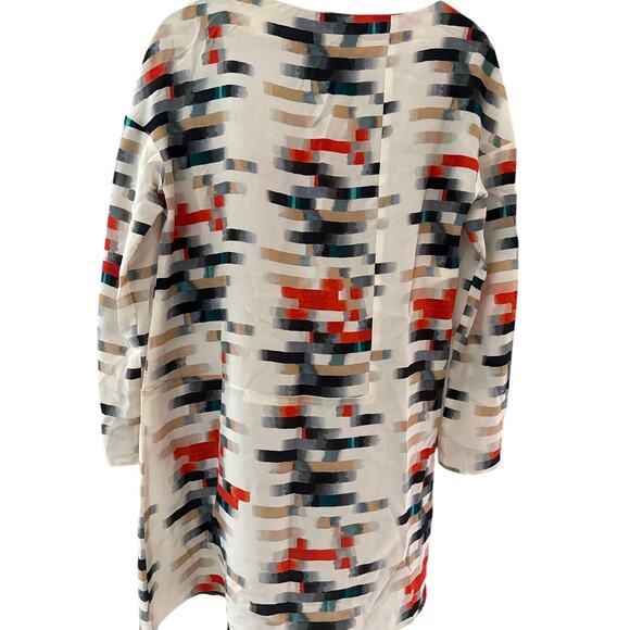 Cacharel Silk Abstract Print Midi Dress Multicolor Size 8 - Picture 5 of 10